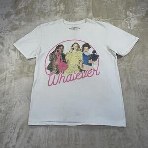 Clueless Movie White T-shirt “Whatever” Printed Womens Size large